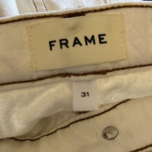 Frame Denim Le Italien True Straight Blanc Women Size  31 - Picture 10 of 14